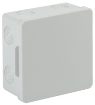 Изображение товара ЭРА Распаячная коробка KOR-100-100-50-8 открытой установки серая 100х100х50мм без гермовводов 8 вх. IP54