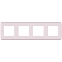 Изображение товара Legrand/Daccord INSPIRIA Розовый Рамка - 4 поста.