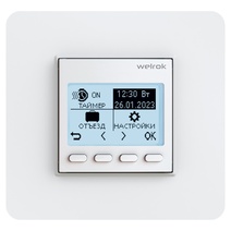 Изображение товара Welrok pro Терморегулятор эл. 2 датч. для теплого пола 16А, 3000ВА, возд.5-60град., пол 5-35град. Изображение товара Welrok pro Терморегулятор эл. 2 датч. для теплого пола 16А, 3000ВА, возд.5-60град., пол 5-35град.