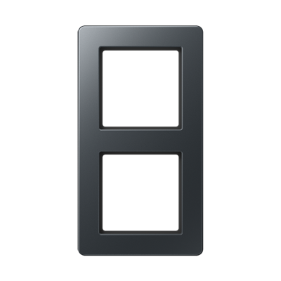 Изображение товара JUNG A Flow Матовый антрацит Рамка 2-ая для вертикальной и горизонтальной установки