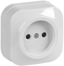 Изображение товара IEK GLORY РС20-2-ХБ Розет. 1-ая без з/к о/у 10А GLORY белый