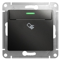Изображение товара Systeme Electric Glossa Антрацит Выключатель карточный, сх.6