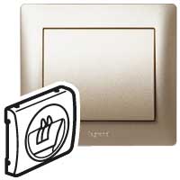 Изображение товара Legrand Galea Life Титан Накладка аудиорозетки 1-ой.