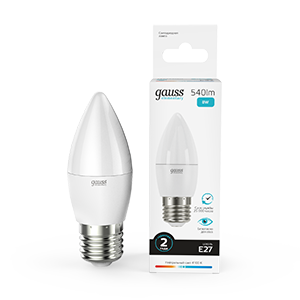 Изображение товара Gauss Лампа Elementary Свеча 8W 540lm 4100K Е27 LED