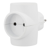 Изображение товара REXANT Тройник электрический без заземления 220В, 6A-10A.