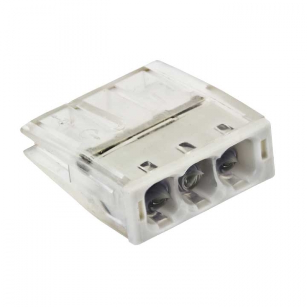 Изображение товара EKF PROxima Строительно-монтажная клемма СМК 2273-243 (с пастой) 3 отверстия 0,5-2.5мм2 (100шт.).