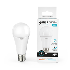 Изображение товара Gauss Лампа Elementary A60 20W 1600lm 4100K E27 LED