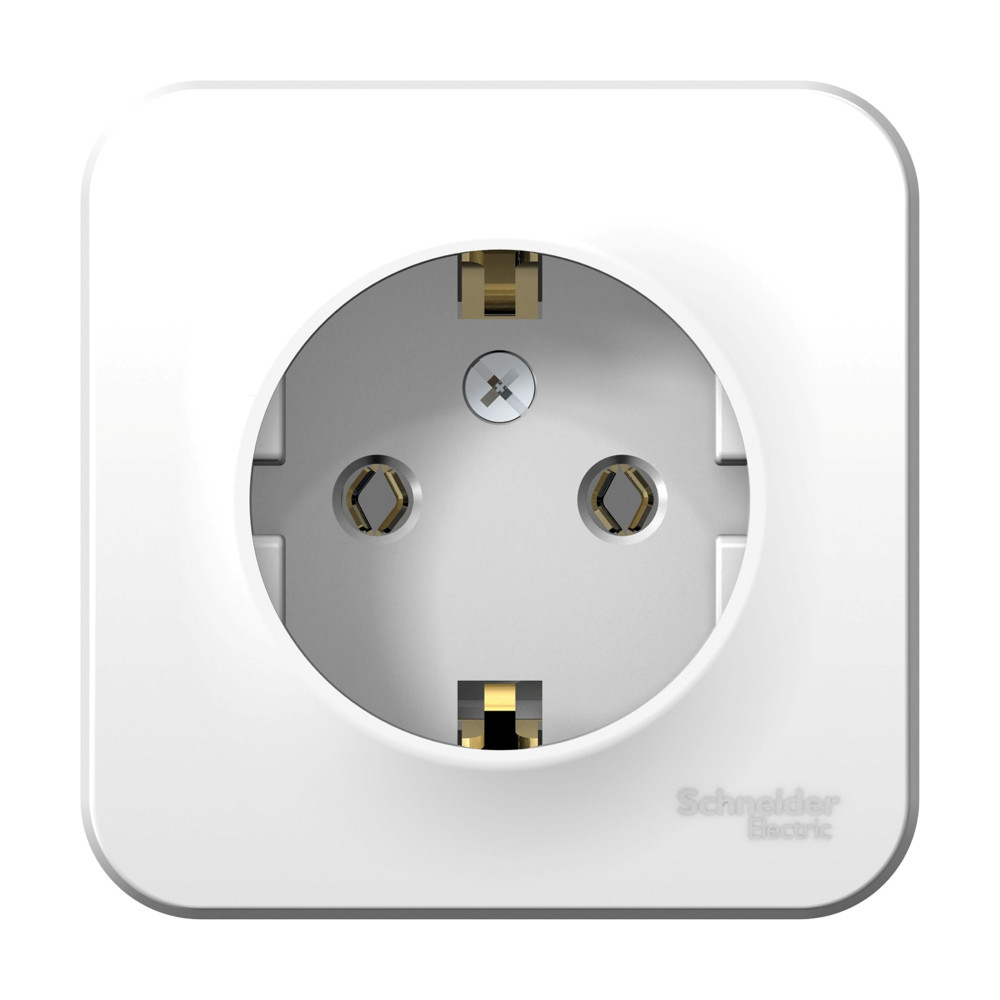 Изображение товара Systeme Electric Blanca наруж Бел Розетка с/з без шторок 16А, 250В, изолир. пластина