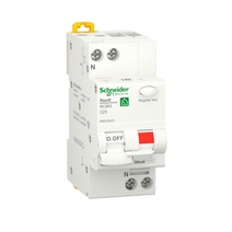 Изображение товара Schneider Electric RESI9 Автоматический выключатель дифференциального тока (ДИФ) 1P+N С 25А 6000A 30мА тип AС