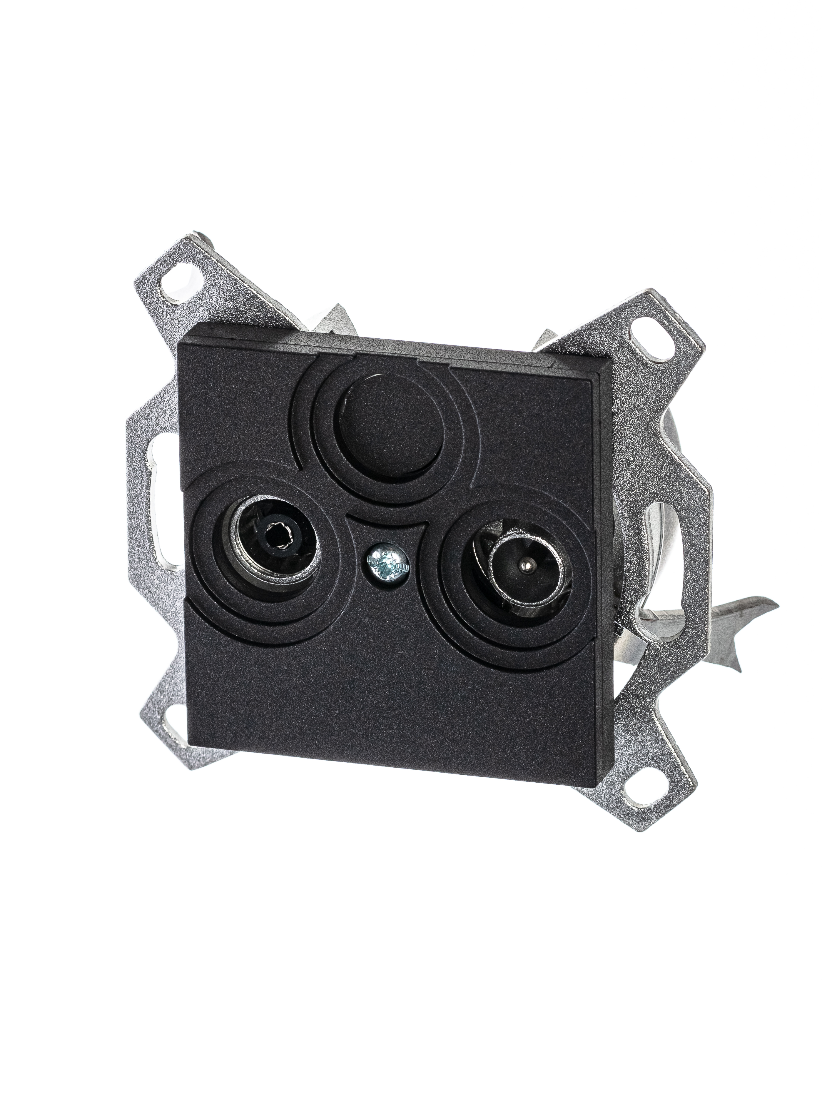 Изображение товара ABB EPJ Levit антрацит / дымчатый чёрный Розетка TV-R, оконечная, антрацит