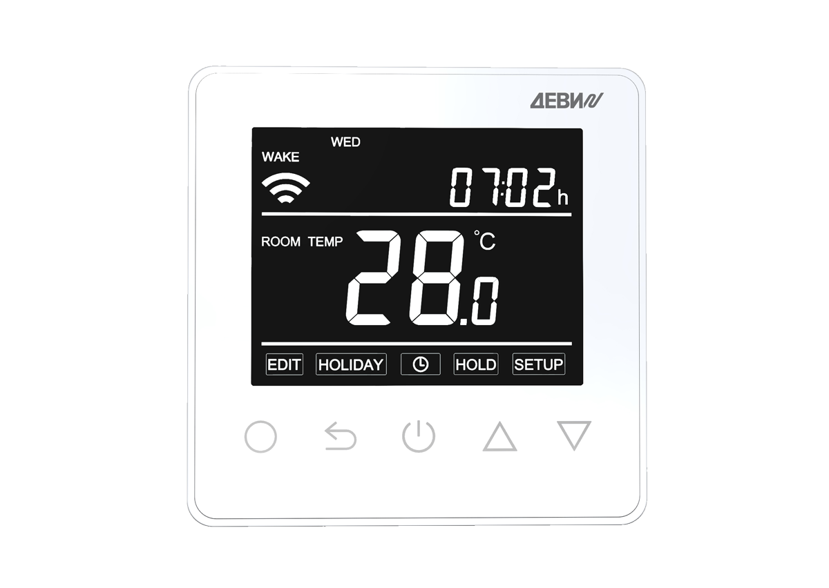 Изображение товара ДЕВИ Prime терморегулятор с Wi‑Fi, 16А, белый