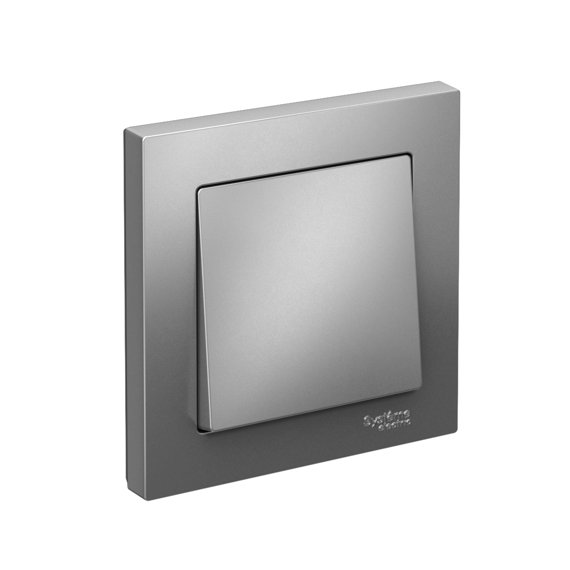 Изображение товара Systeme Electric AtlasDesign Сталь Выключатель 1-клавишный сх.1, 10АХ, в сборе
