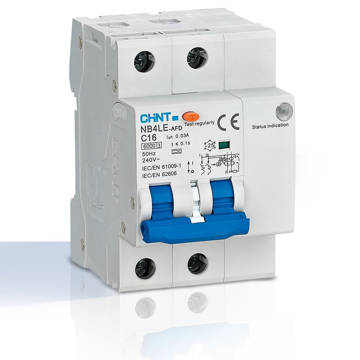 Изображение товара CHINT NB4LE-AFD 2P C25 — УЗДП с защитой от токов утечки, 230В, 25A