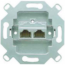 Изображение товара JUNG EcoProfi Мех Розетка компьютерная 2-ая наклонная 6 кат UAE экранированная