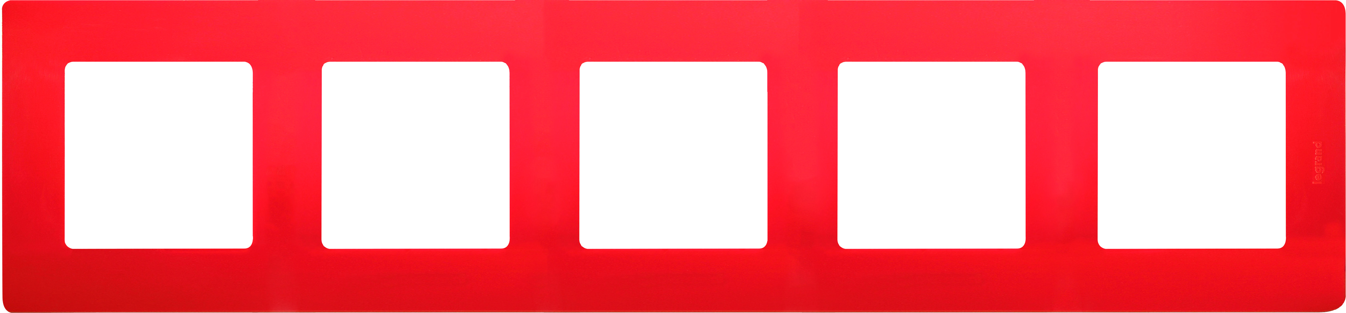 Изображение товара Legrand Etika Красная Рамка 5-ая.