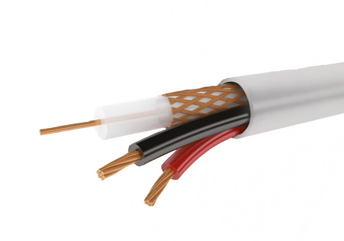 Изображение товара Кабель для систем видеонаблюдения КВК-В-2 2x0,5 ГОСТ (РК75+две жилы питания) Изображение товара Кабель для систем видеонаблюдения КВК-В-2 2x0,5 ГОСТ (РК75+две жилы питания)