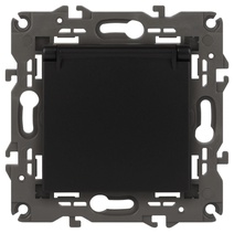 Изображение товара ЭРА Elegance 14-2103-05 розетка 2P+E Schuko с шторками, антрацит