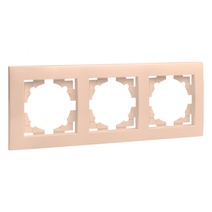 Изображение товара EKF PROxima Валенсия рамка 3-местная кремовая.