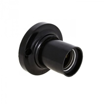 Изображение товара EKF PROxima Патрон карболитовый потолочный Е27 черн. прямой. Изображение товара EKF PROxima Патрон карболитовый потолочный Е27 черн. прямой.