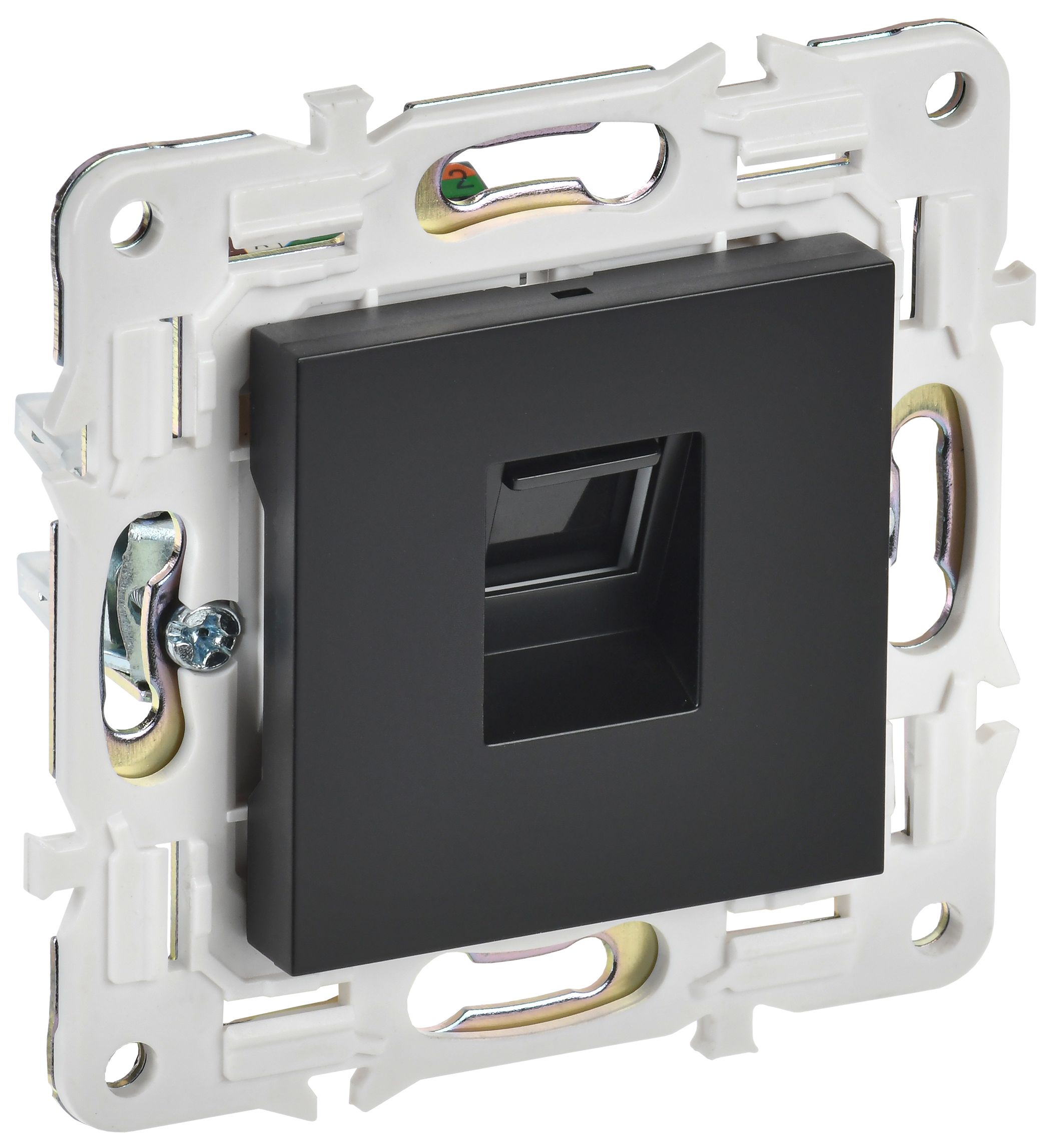 Изображение товара IEK SKANDY Черный Розетка компьютерная RJ45 кат.5E SK-K01Bl