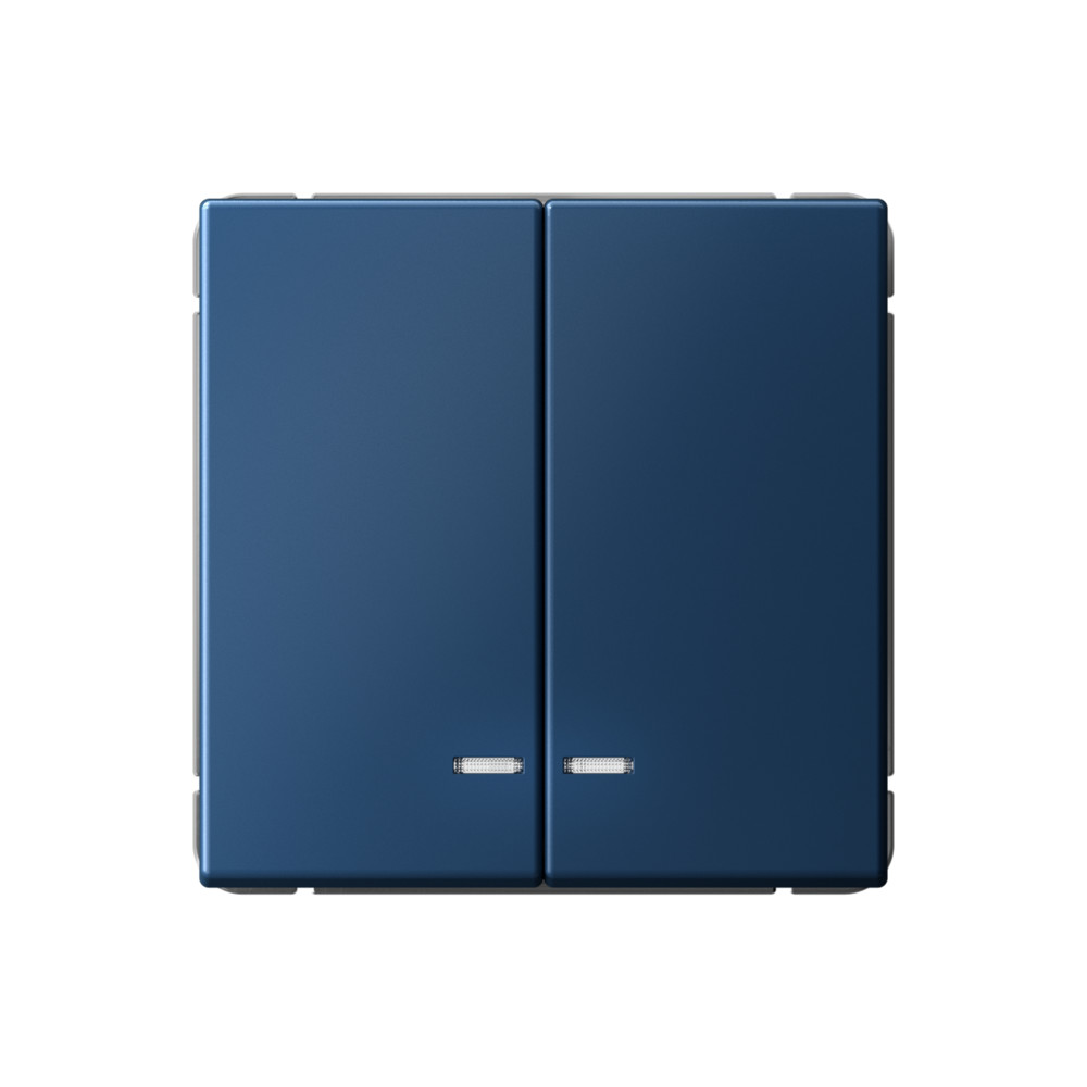 Изображение товара Systeme Electric ArtGallery Аквамарин Выключатель 2-клавишный с подсветкой, сх.5а, 10АХ, механизм