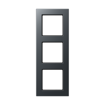 Изображение товара JUNG A550 Матовый антрацит Рамка 3-ая для вертикальной и горизонтальной установки
