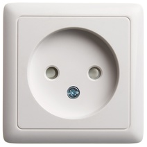 Изображение товара Systeme Electric ХИТ наруж Бел Розетка б/з со шторками, с изолирующей пластиной, 16А, 250В