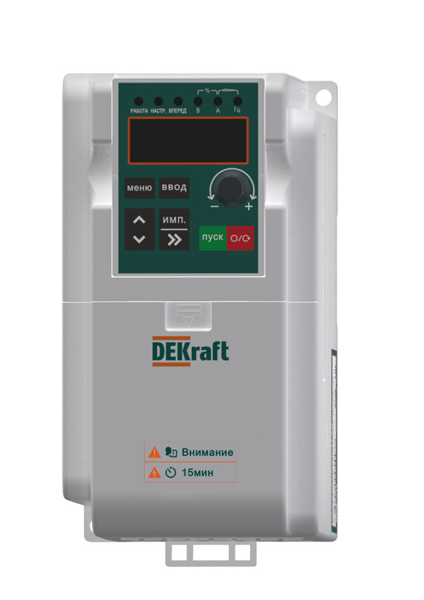 Изображение товара Dekraft DEKV060-0.75kW — частотный преобразователь 1-фаз 220V