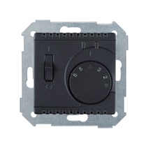 Изображение товара Simon 82 Графит Термостат с датчиком в пол (зондом) с выключателем