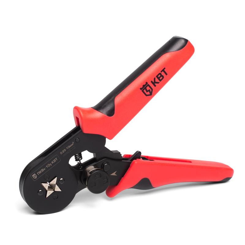 Изображение товара ПРЕСС-КЛЕЩИ ПКВк-10у — универсальная обжимка втулочных наконечников, 0.25–10 мм²