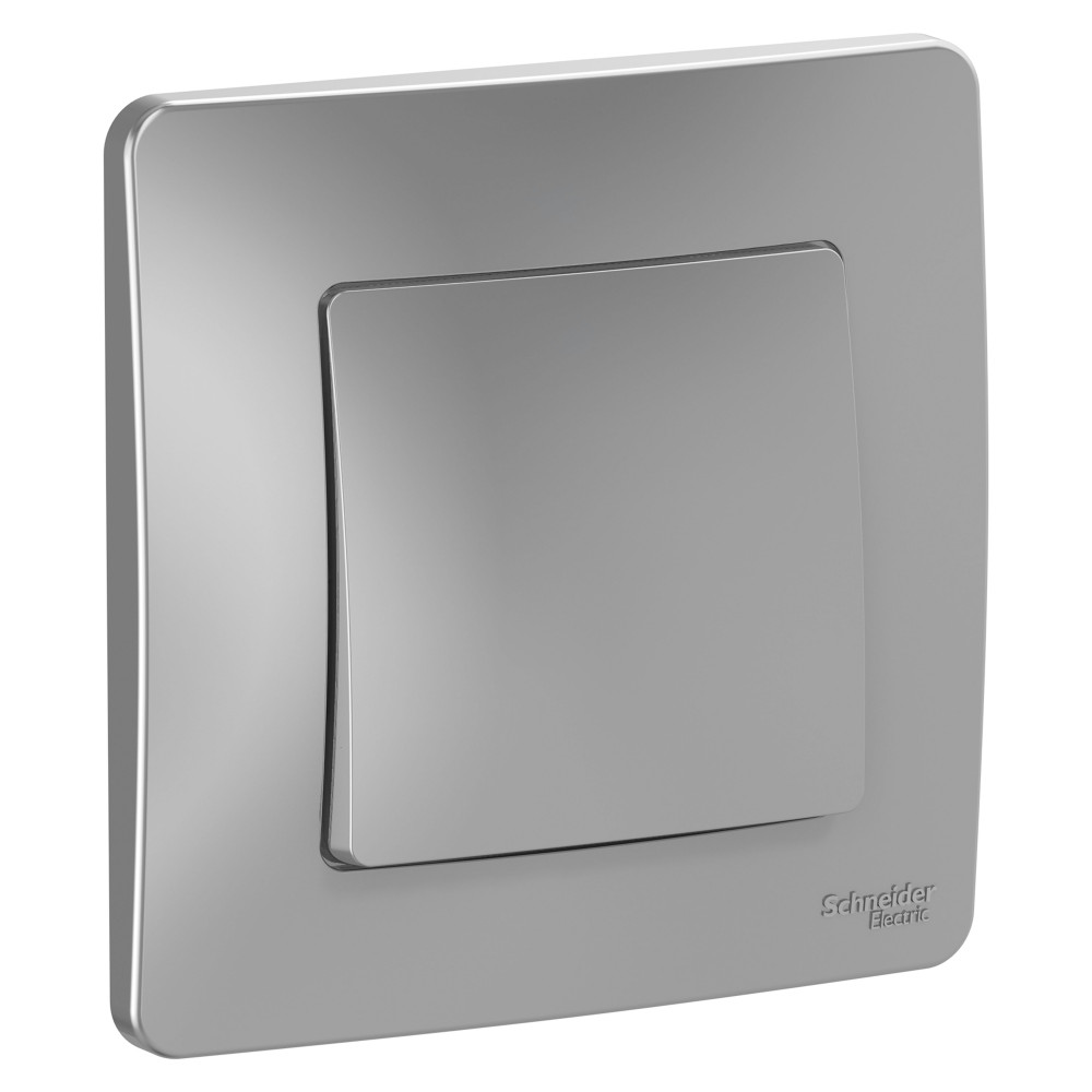 Изображение товара Systeme Electric Blanca внутр Алюминий Переключатель 1-клавишный, 10А, 250B