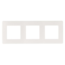 Изображение товара ЭРА Рамка для розеток и выключателей Серия 12 12-5103-01 на 3 поста, Сатин, белый