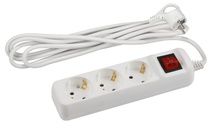 Изображение товара ЭРА Удлинитель электрический U-3es-3m-3x1,5 с заземлением с выключателем 3 розетки 3м ПВС 3x1,5мм2 16А