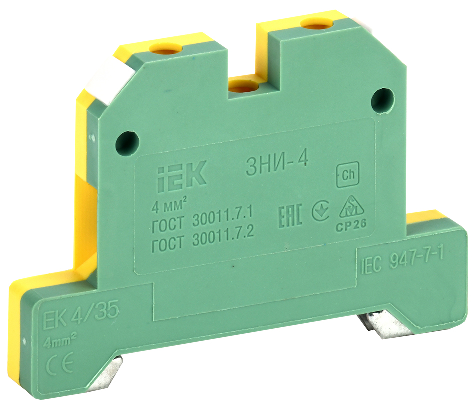 Изображение товара IEK Зажим наборный ЗНИ-4PEN 4мм2 (JXB-земля)