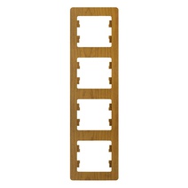 Изображение товара Systeme Electric Glossa Дерево Дуб Рамка 4-ая, вертикальная