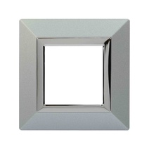 Изображение товара DKC Avanti Рамка из металла, светло-серебристая, 1 пост (2 мод.)