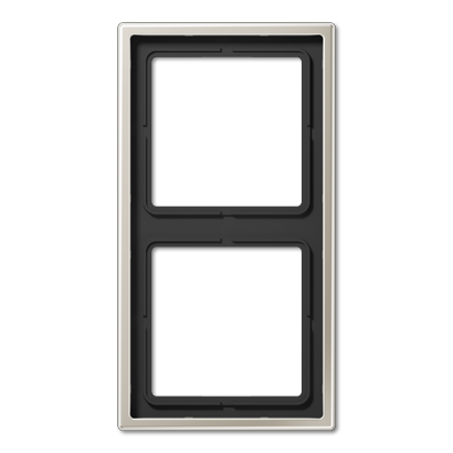 Изображение товара Rамка JUNG LS 990 Edelstahl — 2-ая, матовый серый (IP20), 81x152 мм