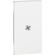 Изображение товара BT Living now Белый Лицевая панель с символом вентилятор для выключ и переключ 2 мод.