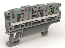 Изображение товара DKC Проходная клемма 3 точки подключения на 4 кв.мм (замена на VPR-4-TWIN-GY)