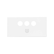 Изображение товара Simon 100 Белый матовый Накладка розетки 3RCA