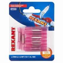 Изображение товара REXANT СОЕДИНИТЕЛЬНАЯ ГИЛЬЗА изолированная термоусаживаемая L-37мм 0.5-1мм² (ГСИ-т 1.0 / ГСИ-т 0,5-1,0 / KY-1) красная (в упак. 10шт.).