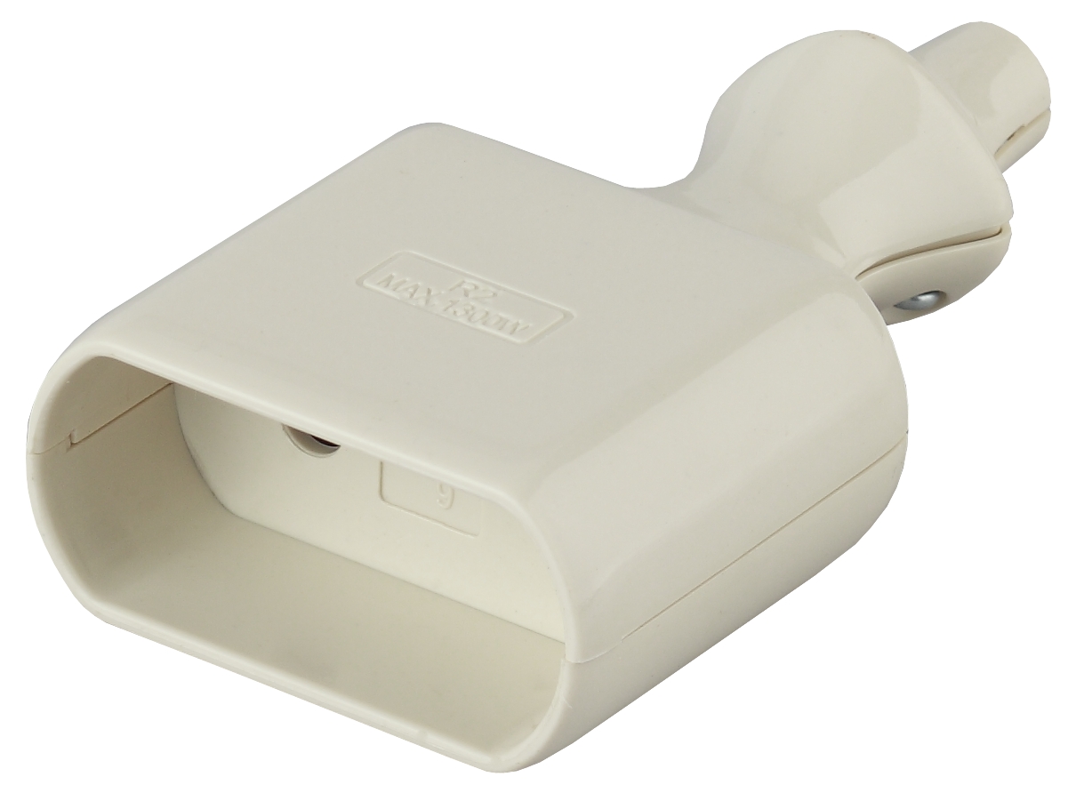 Изображение товара ЭРА Розетка R2 кабельная без заземления 10A прямой ввод белая