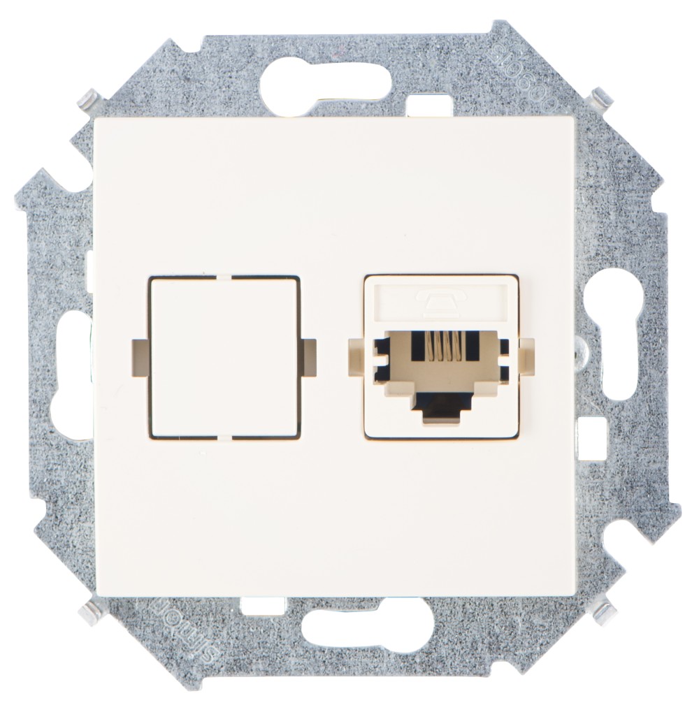 Изображение товара Simon 15 Бежевая Розетка ТЛФ 1-ая RJ11, винт.зажим