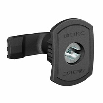 Изображение товара DKC Поворотный замок с личинкой под двойную бородку 3 мм для навесных корпусов, полиамид, черный