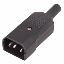 Изображение товара REXANT сетевой штекер на шнур 3 контакта для подключения нуля фазы и заземления