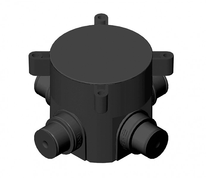 Изображение товара Hegel Коробка установочная д/монолитных стен, 4 ввода,  внутр разм 70х66,5 мм, высота 72 мм,  IP 44