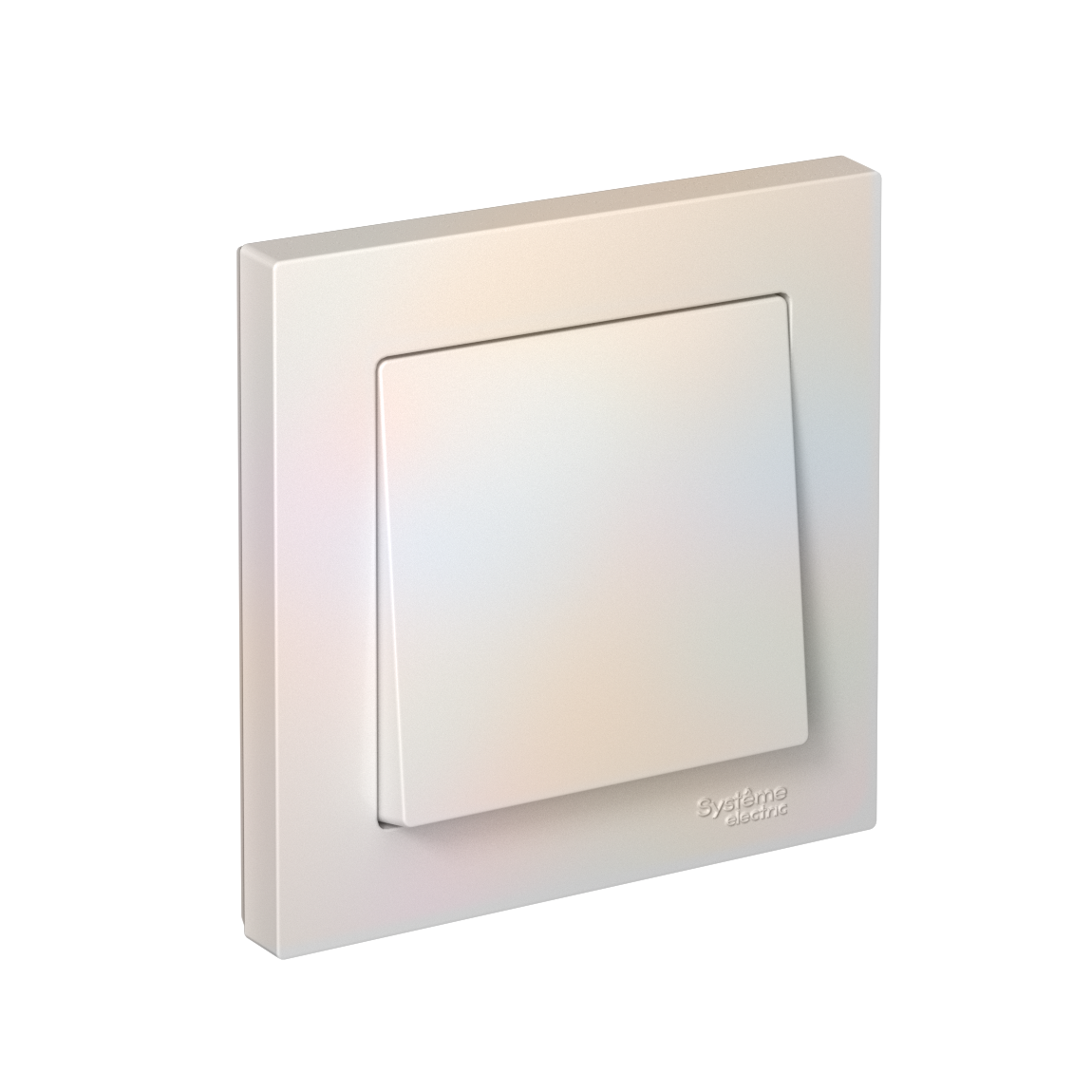 Изображение товара Выключатель Systeme Electric AtlasDesign 1-клавишный жемчуг 10 A