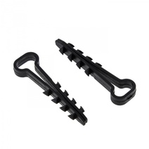 Изображение товара EKF PROxima Дюбель-хомут (6х12 мм) для плоского кабеля черный (50 шт.).