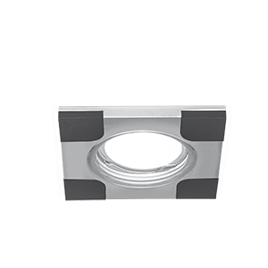 Изображение товара Gauss Светильник Aluminium Gu5.3 1/30 квадрат, хром/черный