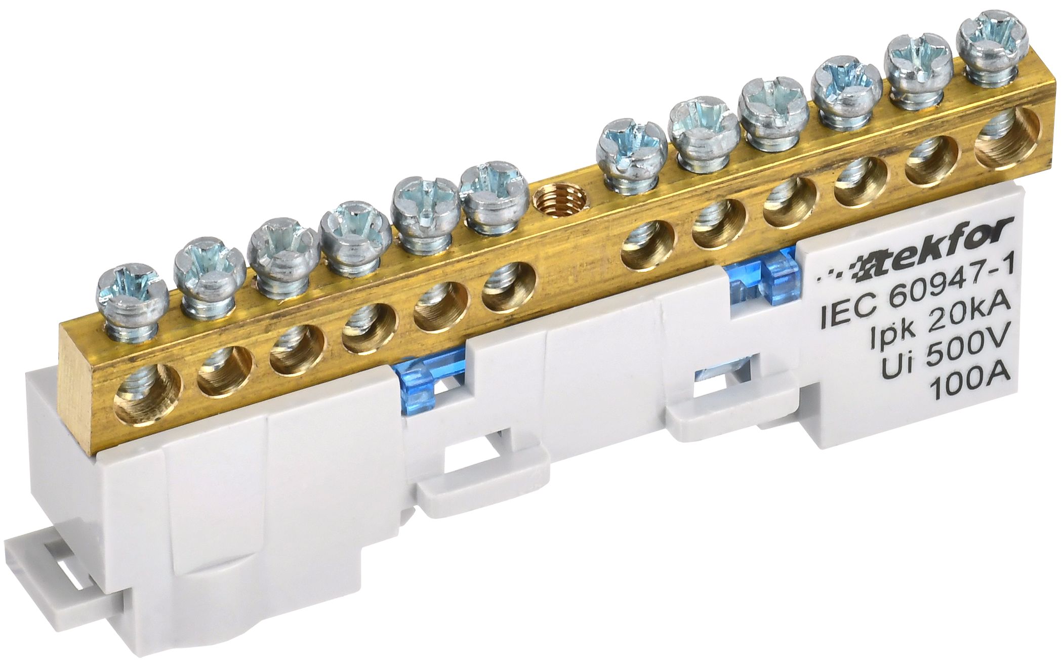 Изображение товара IEK TEKFOR Шина N "ноль" неизол. на унив. держ. 6х9-12-С